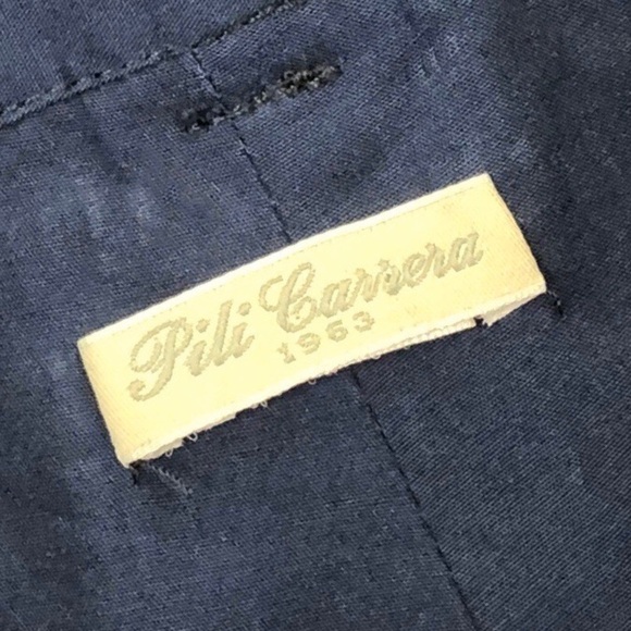 NWT Pili Carrera navy bblue pleated cuffed shorts girl kids 8 - Picture 3 of 8